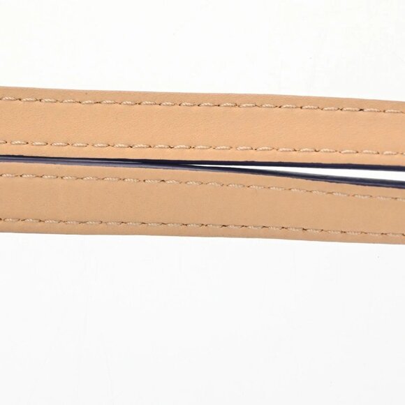 LOUIS VUITTON Triple-Wrap Bracelet Monogram Vernis leather Blue GHW 69TA469